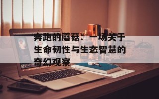 奔跑的蘑菇：一场关于生命韧性与生态智慧的奇幻观察