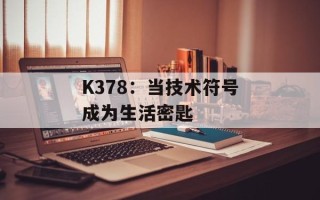 K378：当技术符号成为生活密匙