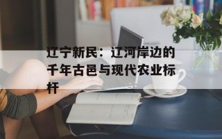 辽宁新民：辽河岸边的千年古邑与现代农业标杆
