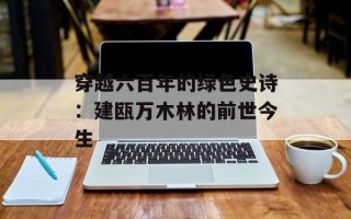 穿越六百年的绿色史诗：建瓯万木林的前世今生