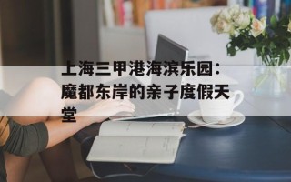 上海三甲港海滨乐园：魔都东岸的亲子度假天堂