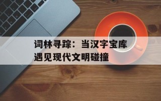 词林寻踪：当汉字宝库遇见现代文明碰撞