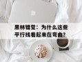 黑林错觉：为什么这些平行线看起来在弯曲？