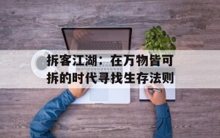 拆客江湖：在万物皆可拆的时代寻找生存法则