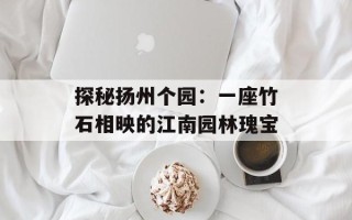 探秘扬州个园：一座竹石相映的江南园林瑰宝